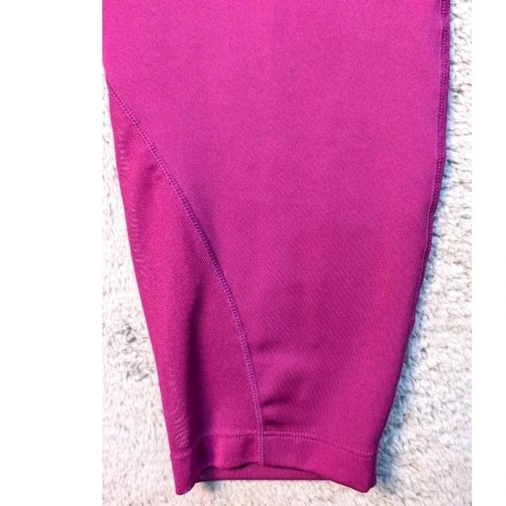 Nike~Dri-Fit Women's Mid-Rise 7/8 Mesh-Paneled Training Leggings-Purple~XL~NWT